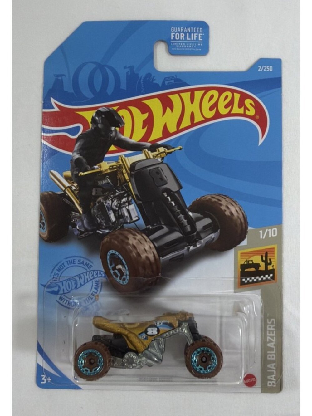Hot Wheels QUAD ROD Baja Blazers 1:64 Gold ATV Diecast Off-Road Vehicle N34